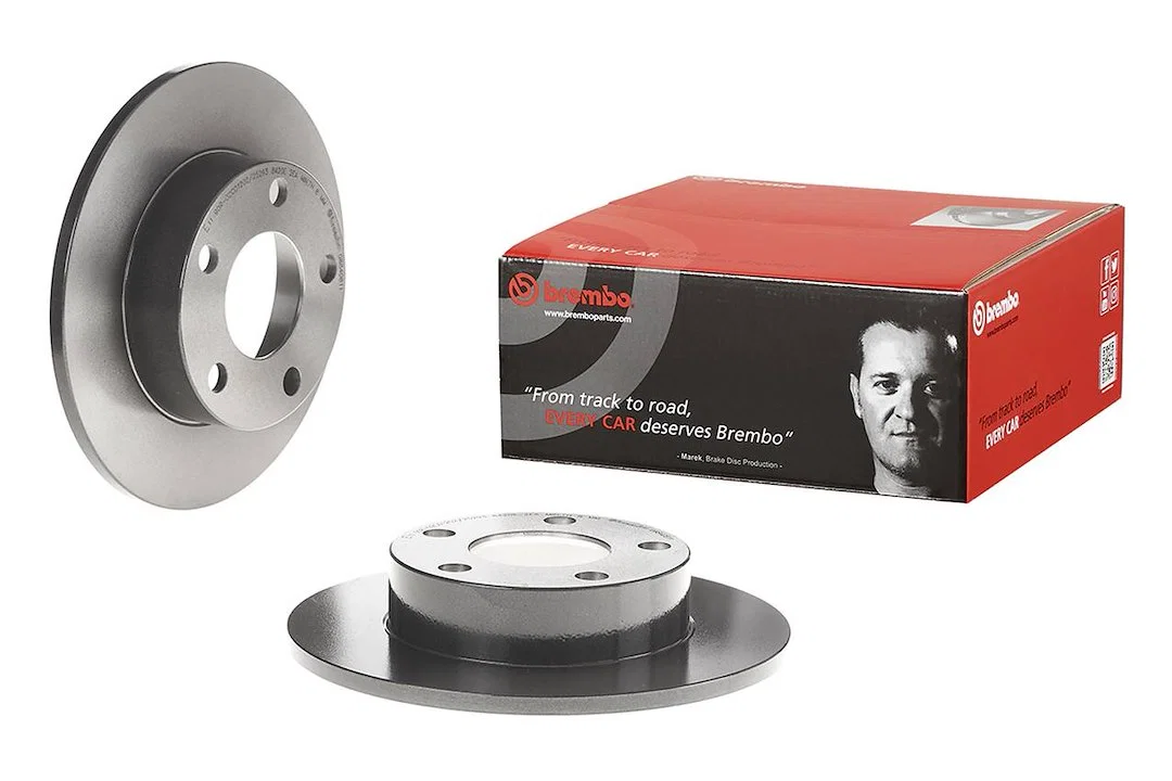 08840811C02 – BREMBO Brake Rotor, Solid One Piece Design Wheel Bolt Pattern 5 x 112 Millimeter 245 Millimeter Diamete...